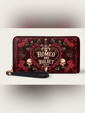 ***Host Pick!***Romeo and Juliet Burgundy Poison Rose Wallet